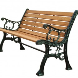 Prince Park Bench Coast iron and HardCale Wood