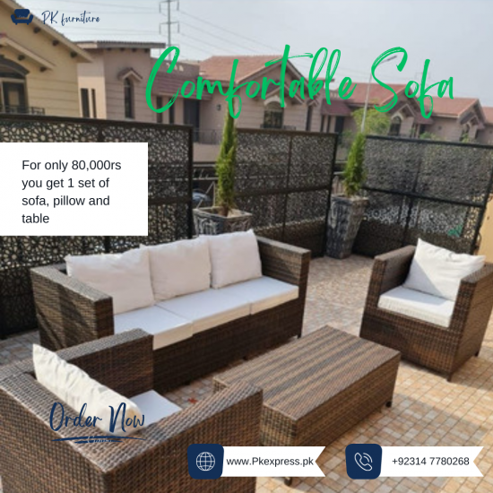 Outdoor Rattan 5 seater sofa set